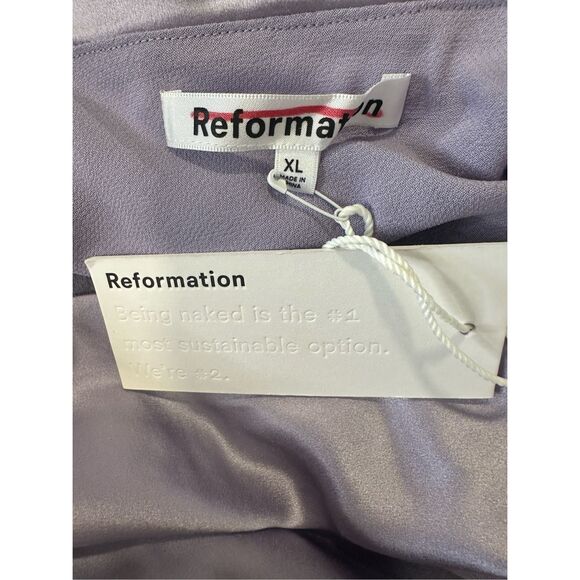 NWT Reformation Joana Silk Dress Size XL $278 - Picture 12 of 12